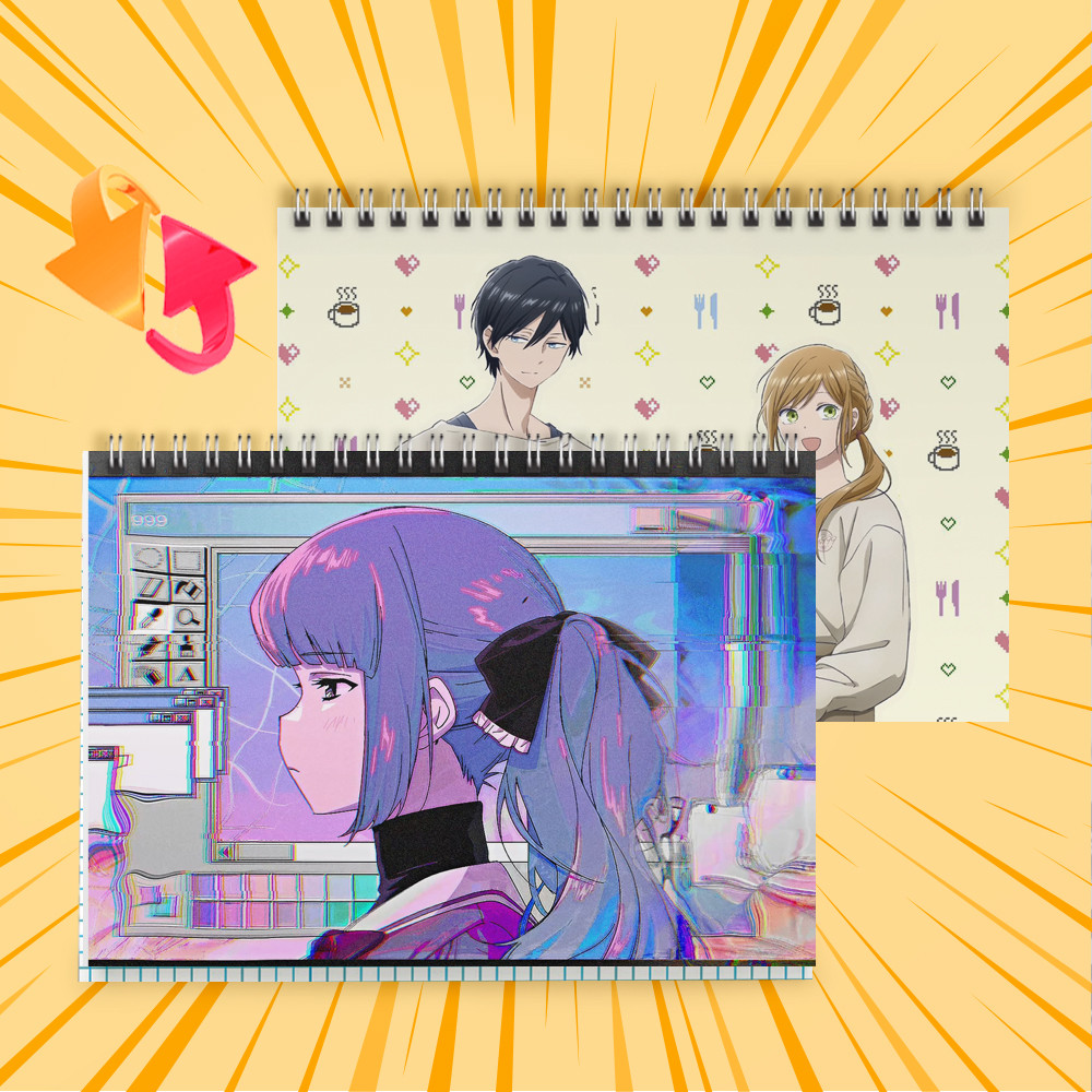 Зошит А5 48 арк. на пружині у клітинку 60 гр.м² Yamada-kun to Lv999 no Koi wo Suru / Закохалася Lv999 в Ямаду 013