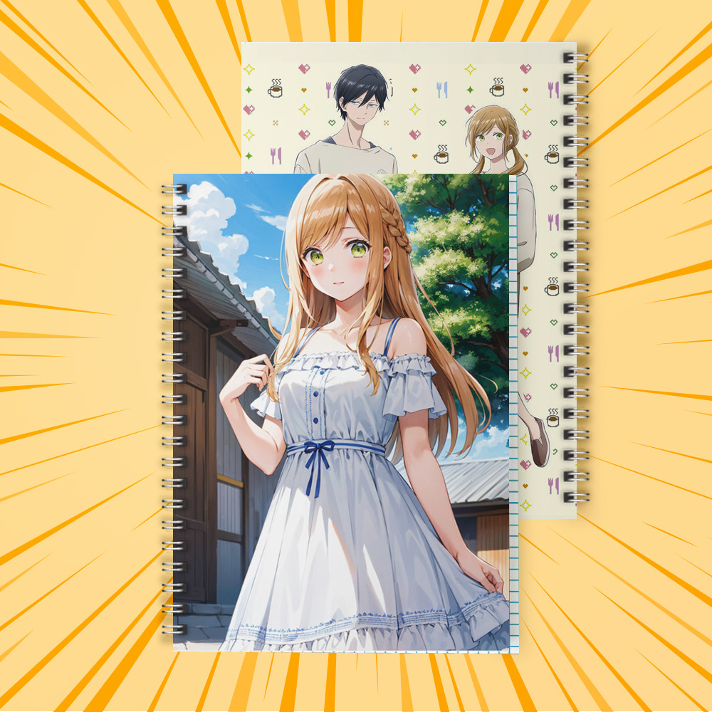 Зошит А5 48 арк. на пружині у клітинку 60 гр.м² Yamada-kun to Lv999 no Koi wo Suru / Закохалася Lv999 в Ямаду 017