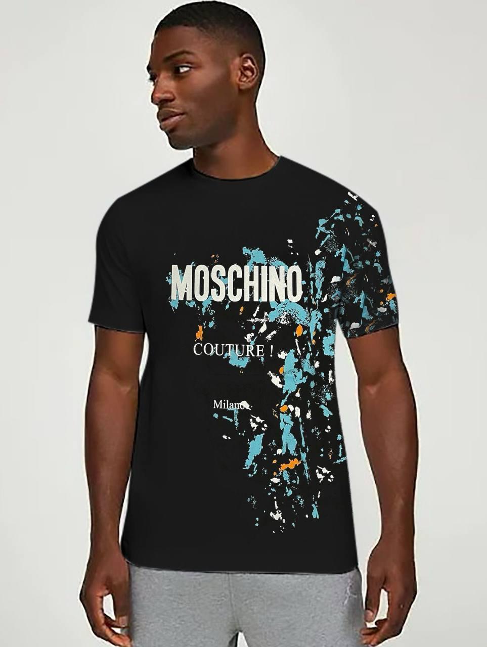 Чоловіча футболка MOSCHINO D12016 чорна S, XL