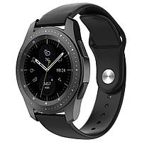 Ремешок силиконовый BeWatch для смарт-часов Samsung Galaxy Watch 42 мм Черный (1010301.2) HR, код: 382831