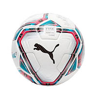 Мяч футбольный team FINAL 21.1 FIFA Quality Pro Ball Puma 083236-01 белый, синий, красный № 5, Vse-detyam