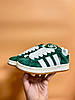 Жіночі кросівки Adidas Campus 00S Grey Black кеди Адідас Кампус зелені з білим замшеві весна осінь, фото 6