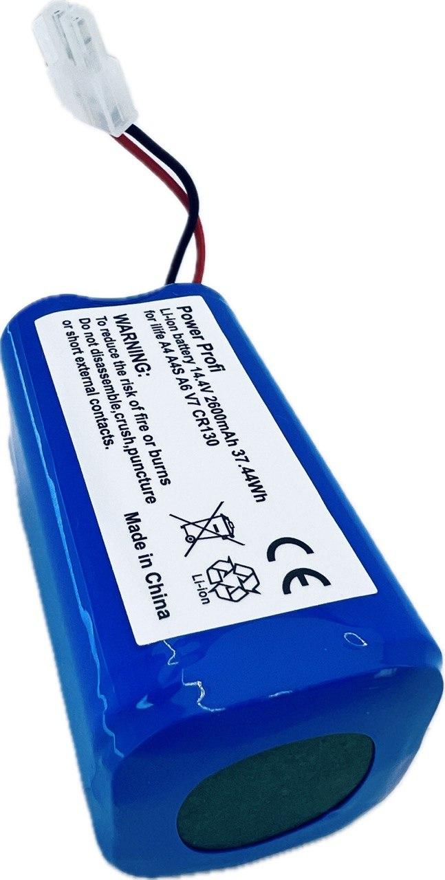 Акумулятор для пилососу li-ion 14.4v 2600mah - батарея ilife a4, a6, a9, v5, v7, polaris, liectroux x5s та інші