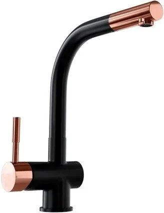 Кухонний змішувач Globalo Lobio Black/Copper Ring, фото 1