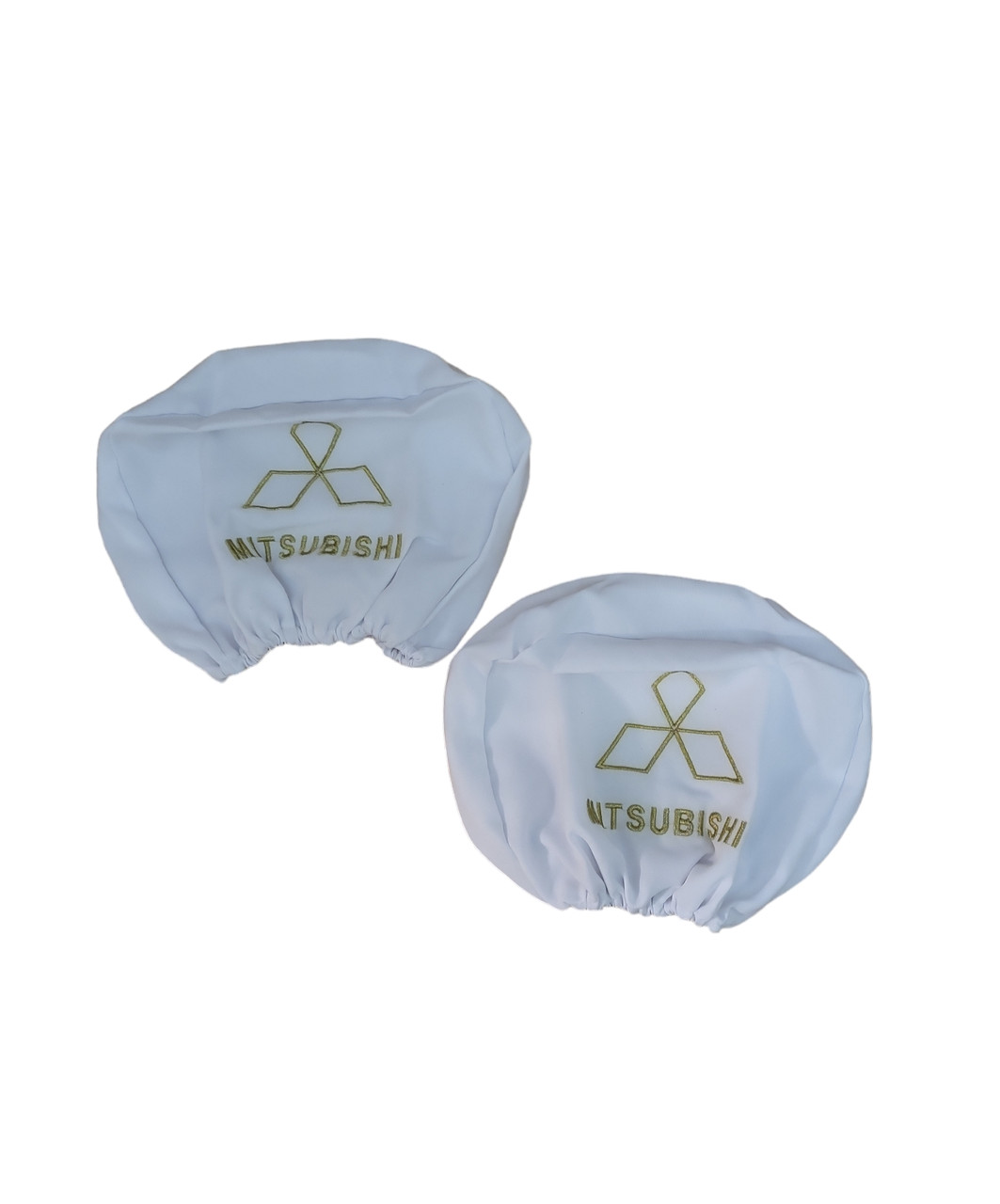 Чохли на підголівники Mitsubishi білі 2 шт.