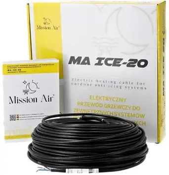 Нагрівальний кабель Kabel grzewczy przeciwoblodzeniowy MA ICE-20W/m 100 m