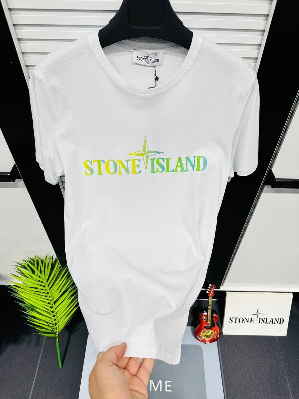 Чоловіча футболка STONE ISLAND D12012 біла