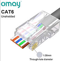 Конектор CAT6 Unshielded OMAY, 50 шт./УП.