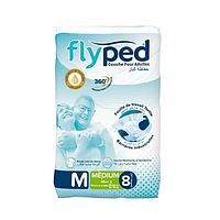 Подгузники для взрослых Fly Ped, размер M, 8 шт.