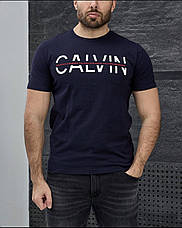 Футболка чоловіча Calvin Klein чорна брендова футболка Кельвін Кляйн, фото 2