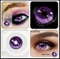 Корейские косметические линзы для косплея Purple HD35 Крейзи линзы для красоты RTY