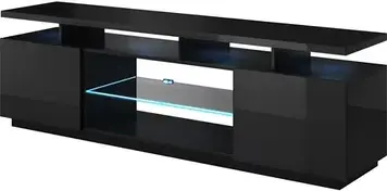 Тумба під телевізор Cama Meble Szafka Rtv Eva 180X40X52 Black Połysk 1575942