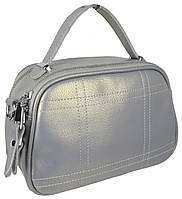 Женская кожаная сумка Fashion 2803 Серебристая z118-2024