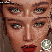 Линзы цветные для зеленых глаз EYESHARE PATTAYA GREEN Красивые зеленые контактные линзы RTY