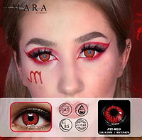 Оттеночные декоративные линзы для глаз Naruto AYY RED Красные контактные линзы UIO