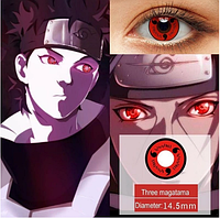 Яскраві червоні лінзи для очей Urban Layer Naruto MY 18 Корейські якісні лінзи для хлопців QWE