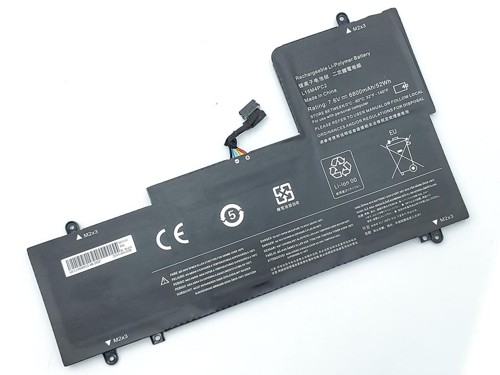 Батарея L15M4PC2 для Lenovo Yoga 710-14ISK, 710-14IKB, 710-15ISK, 710-15IKB L15L4PC2 (7.6V 6844mAh 52Wh), фото 1