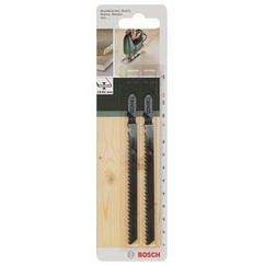 Полотно пиляльне для електролобзика HSC Bosch для дерева, T 301 CD, 3х116 мм, 2 шт (2.609.256.725)