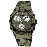 Часы наручные мужские SKMEI 2109CMGN, оригинальные мужские часы, военные мужские наручные CY-817 часы зеленые