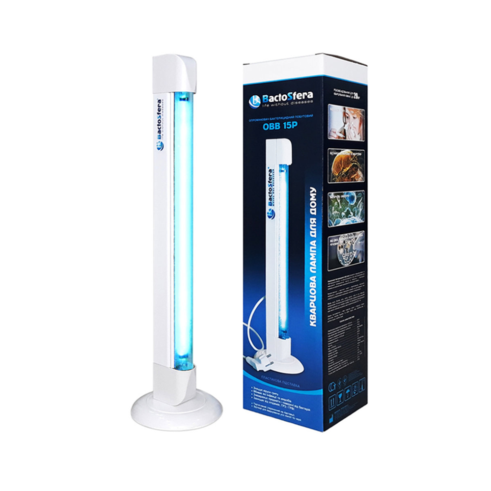 Бактерицидна лампа BaktoSfera OBB 15P OZONE, фото 1