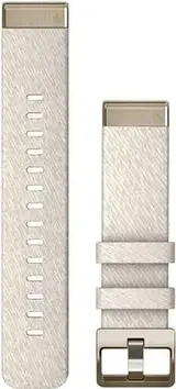 Ремінець для розумного годинника QuickFit Fenix 7s Kremowy z kremowo-złotym zapięciem 20mm