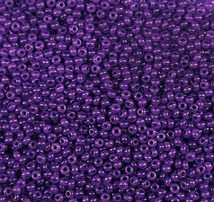 Бісер чеський Preciosa 17828, алебастровий, фіолетовий темний (10 г)