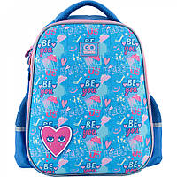 Рюкзак GoPack Education напівкаркасний Be You 38x28x13 см, 15 л, блакитний (GO24-165M-4)