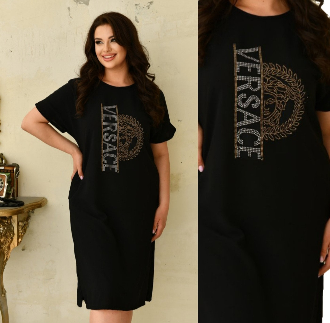 Жіноче плаття-туніка штапель, фото 1