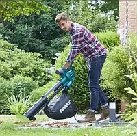 Садовый пылесос для уборки листьев электрический 3300 Вт (Воздуходувка для сада)