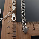 Срібний браслет Бісмарк. Красивий чоловічий браслет. 23,5 розмір, фото 5