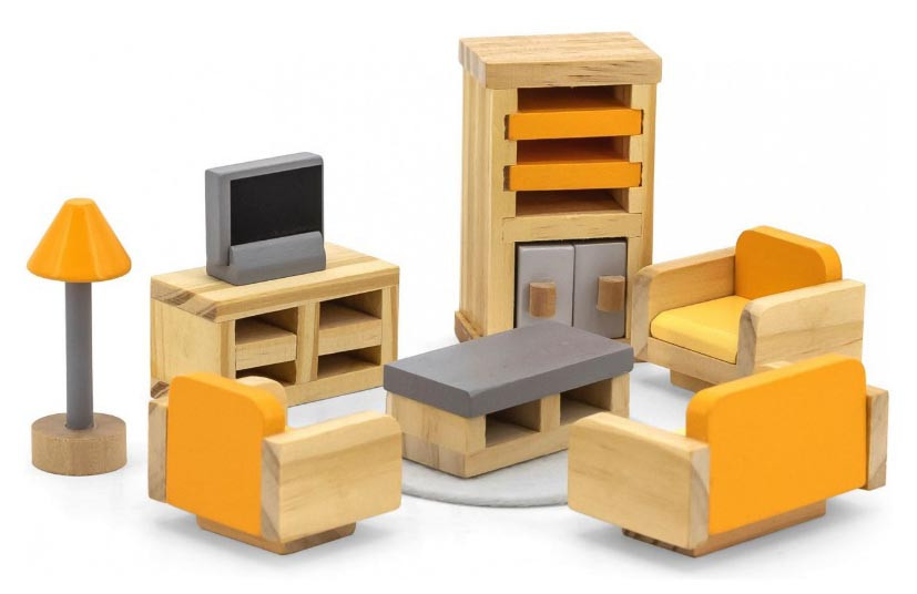 Дерев'яні меблі для ляльок Вітальня Viga Toys PolarB 44037, фото 1