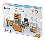 Дерев'яні меблі для ляльок Вітальня Viga Toys PolarB 44037, фото 3
