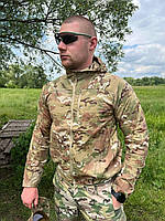 Ветрозащитная тактическая куртка с капюшоном, Полевая ветровка для военных, Штурмовая летняя куртка multicam
