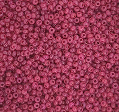 Бісер чеський Preciosa 17899, алебастровий, малиновий темний (10 г)