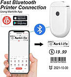 Портативний термопринтер Bluetooth зі стрічкою Marklife P11 Label Makers без чорнила, фото 2