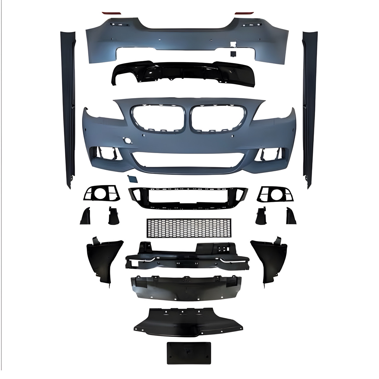 Комплект обвісу M paket рестайлинг 2013+ для BMW 5 series F10 2010-2016 (передній / задній бампер, пороги)