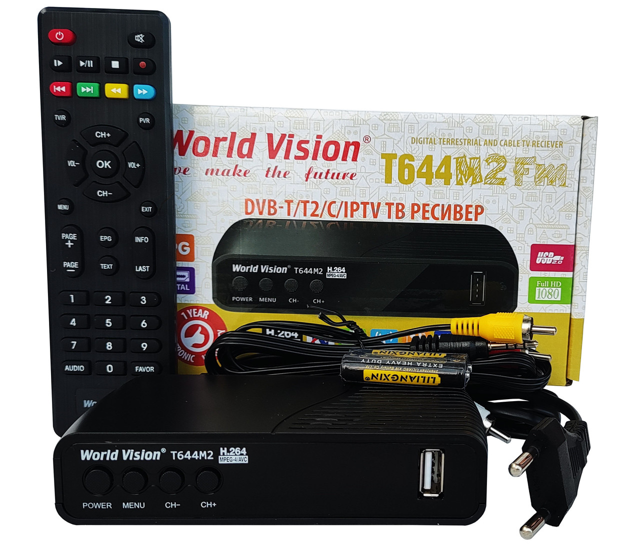 Т2 ресивер World Vision T644M2 FM Гарантія 12 міс + прошивка