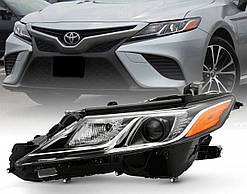 Led ліва фара Toyota Camry 70 LE / SE USA 2017-2020 з жовтим габаритом