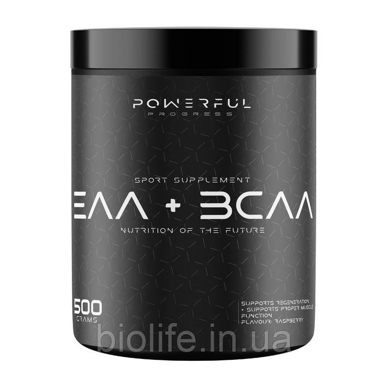 Powerful Progress EAA + BCAA (500 g, tropical fruit), фото 1