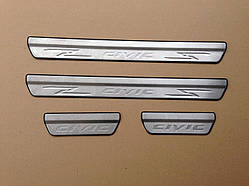 Накладки на пороги Honda Civic 2012-