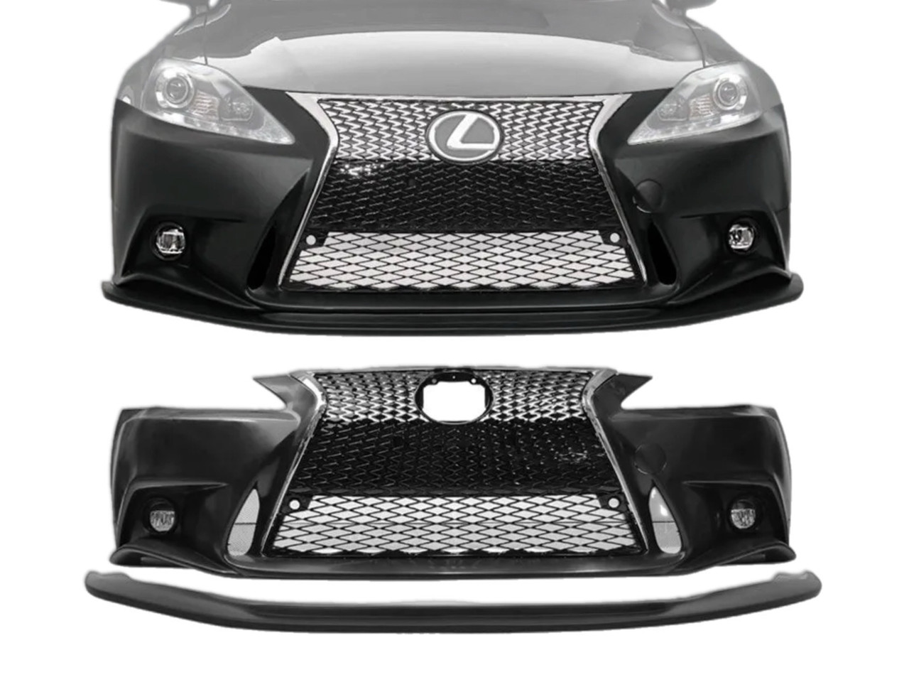 Бампер у зборі зі спідницею стиль F-SPORT 2013+ для Lexus IS 2006-2012