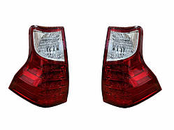 Задні ліхтарі червоно-білі у стилі рестайлінг 2020+ для Lexus GX 460 2009-2022 2шт.