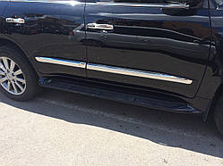 Молдинги на двері Lexus LX 570 2008-2021 колір чорний 202