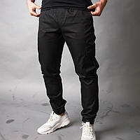 Спортивные мужские штаны "Baza" Intruder черные / Модные штаны для парней / Стильные брюки демисезонные