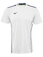 Мужская Футболка MIZUNO Hex Rect Tee белый/синий (S) 62EA7002-71 S ft