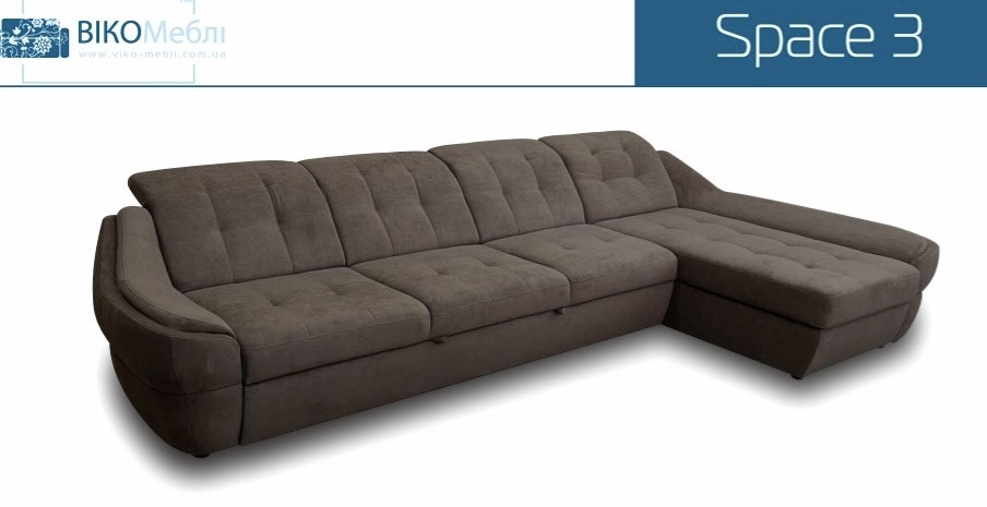 Диван кутовий Спейс (Техас) 3 Віко сірий, фото 1