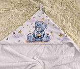 Дитячий рушник із капюшоном 85*85 см дитячий рушничок куточок для новонародженого, фото 6