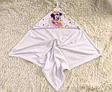 Дитячий рушник із капюшоном 85*85 см дитячий рушничок куточок для новонародженого, фото 3