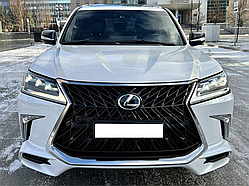 Хром молдинг на решітку TRD / SAMURAI Lexus LX 570 2016+ напівматовий хром