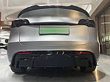Комплект обвісу Tesla Model Y 2020 - ABS пластик, колір чорний глянець, фото 8
